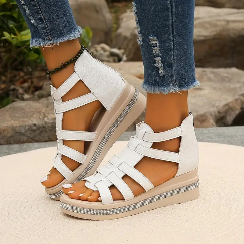 CHLOE - Sandalias Elegantes con Tacón Cuña