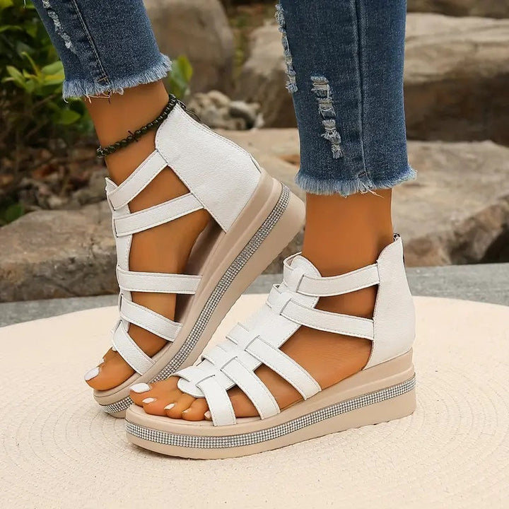 CHLOE - Sandalias Elegantes con Tacón Cuña