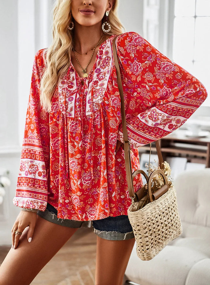 Blusa de estilo hippie