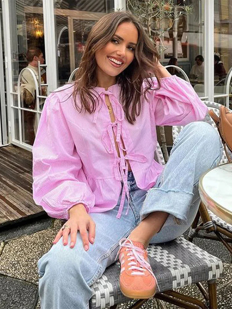 Camisa de Algodón ChicStripe