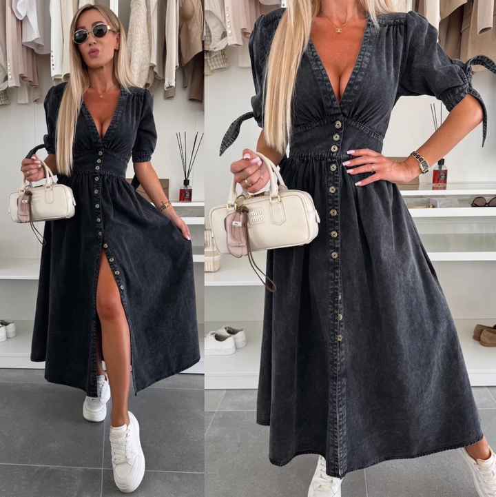 Thea | Deslumbrante Vestido de Mezclilla