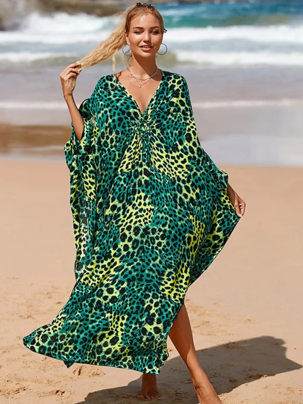 Zara | Túnica de baño bohemia y liviana