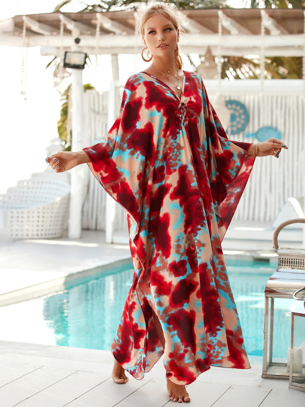 Zara | Túnica de baño bohemia y liviana