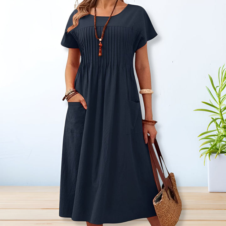 Vestido de día de ajuste relajado Ruby