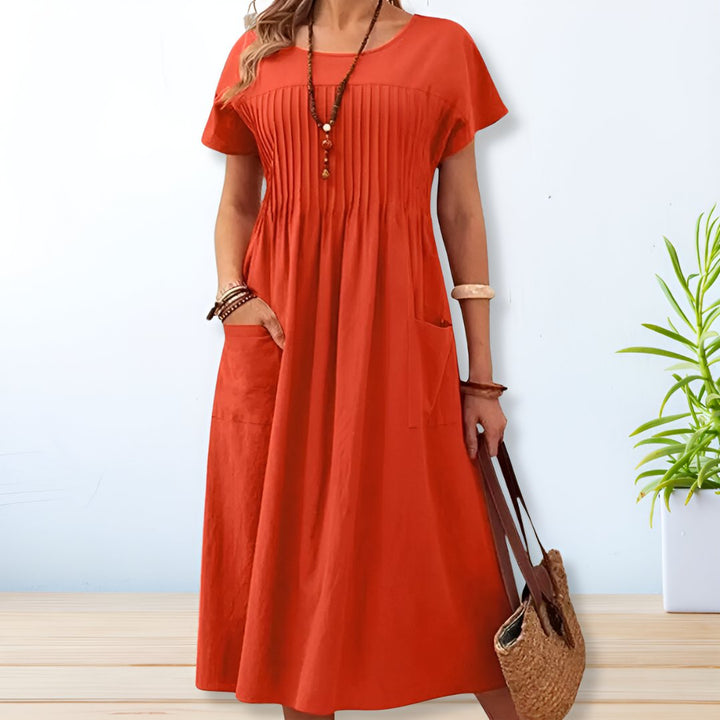 Vestido de día de ajuste relajado Ruby