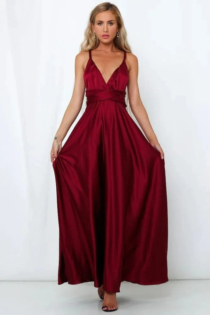 Amelia™ | Elegante Vestido Maxi de Satén