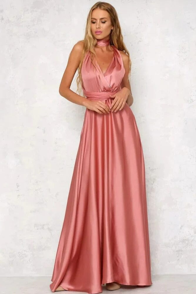 Amelia™ | Elegante Vestido Maxi de Satén