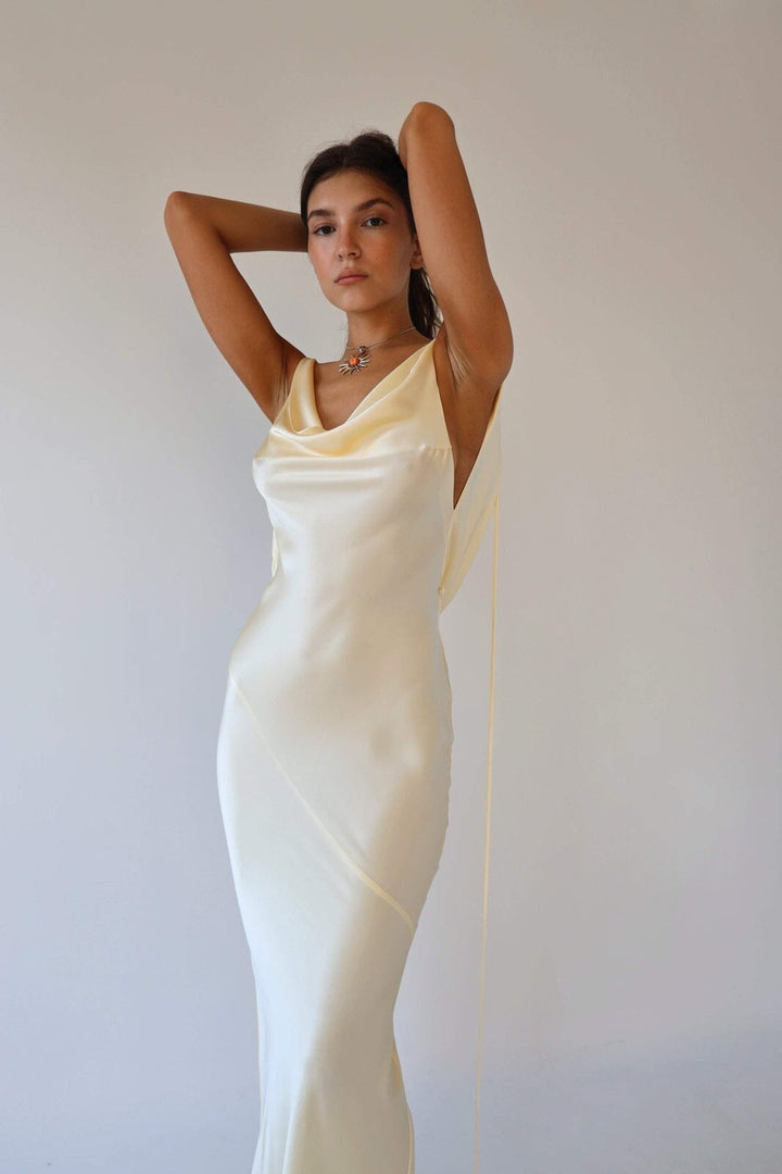 Charlotte™ | Elegante Vestido Maxi de Seda con Espalda Abierta