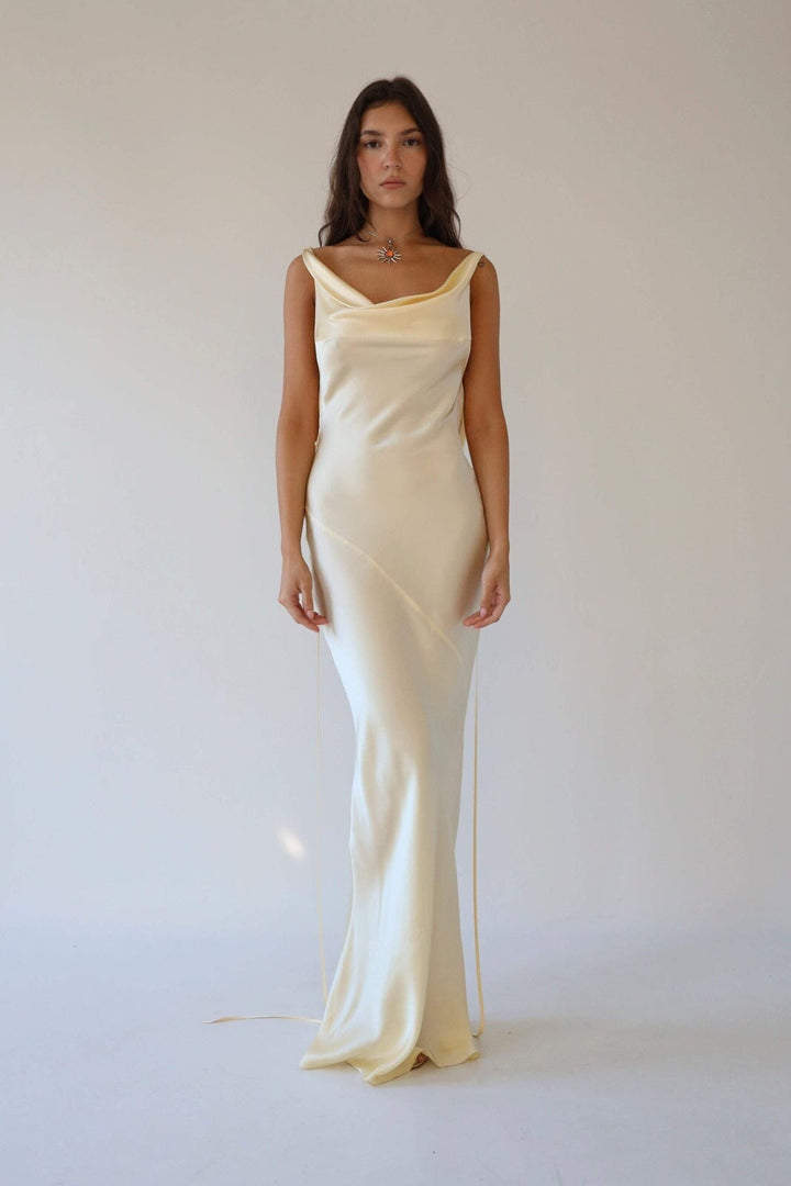 Charlotte™ | Elegante Vestido Maxi de Seda con Espalda Abierta
