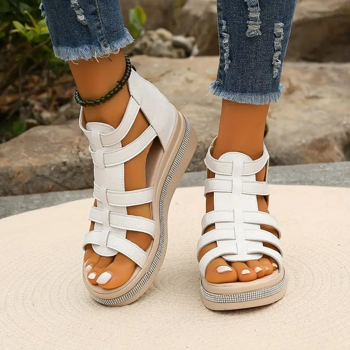 CHLOE - Sandalias Elegantes con Tacón Cuña