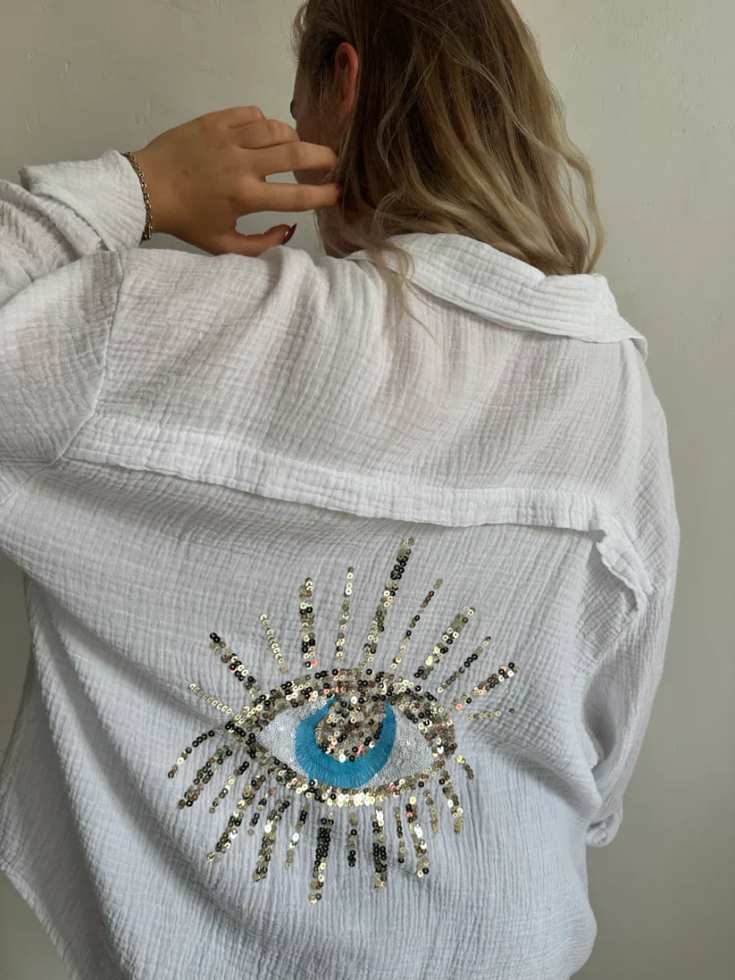 Camisa de algodón oversize Horus
