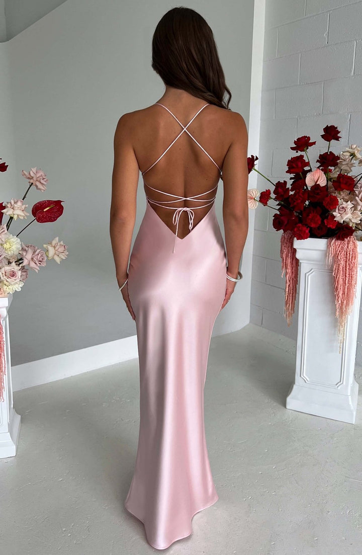 Isabelle™ | Lujoso Vestido Maxi de Satén
