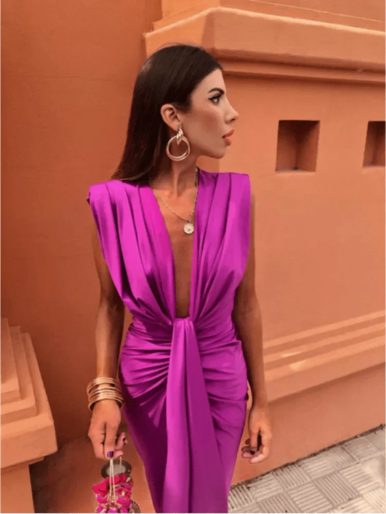 Lara™ | Vestido Satinado Luxe