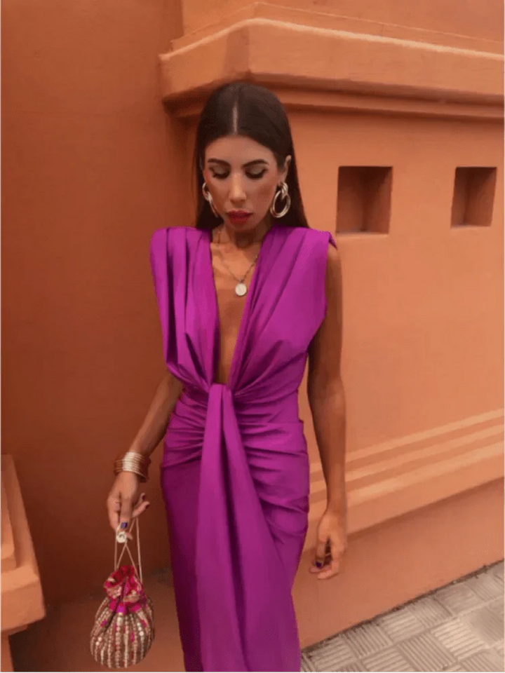 Lara™ | Vestido Satinado Luxe