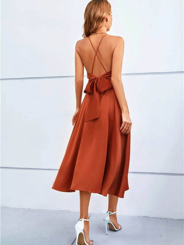Mia™ | Vestido Maxi de Seda Sin Tirantes Luxe