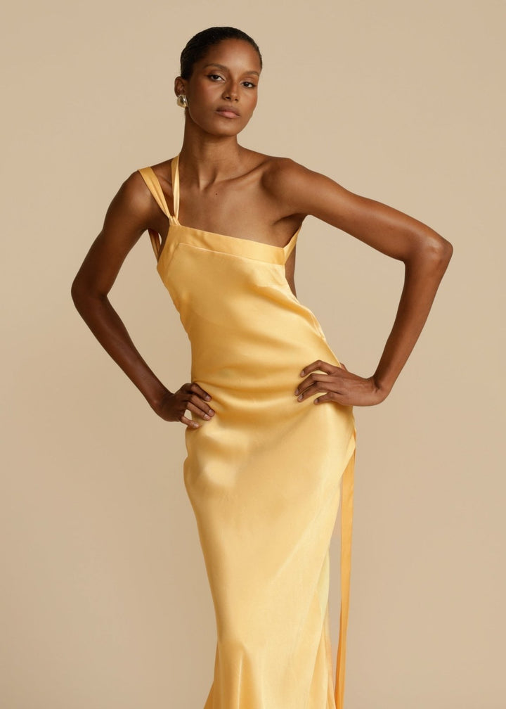 Sophia™ | Vestido Maxi de Seda con Tirantes Elegantes