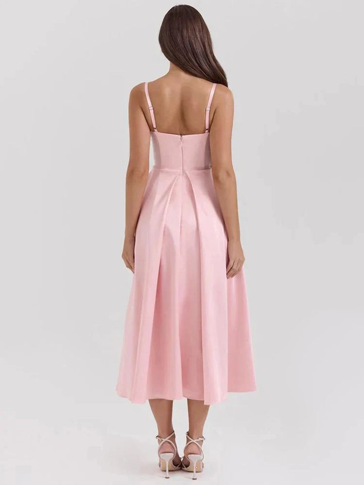 Tiffany™ | Luxe Vestido de Satén con Tirantes Finos