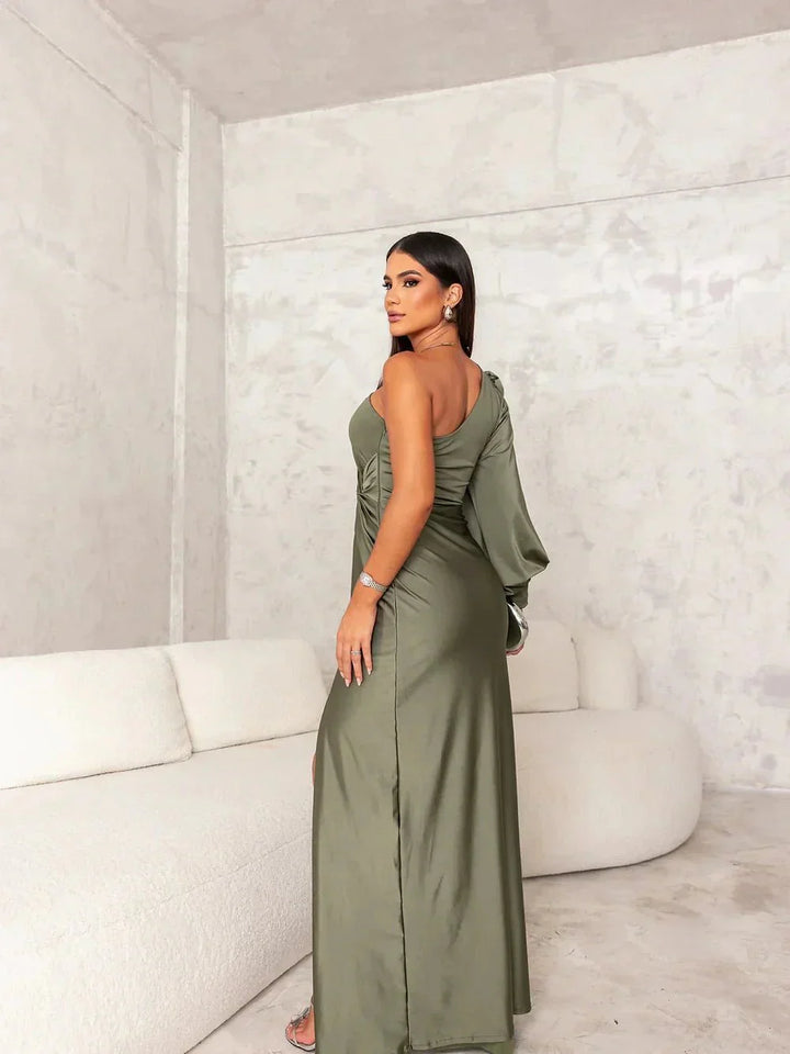 Victoria™ | Elegante Vestido de Seda con Abertura