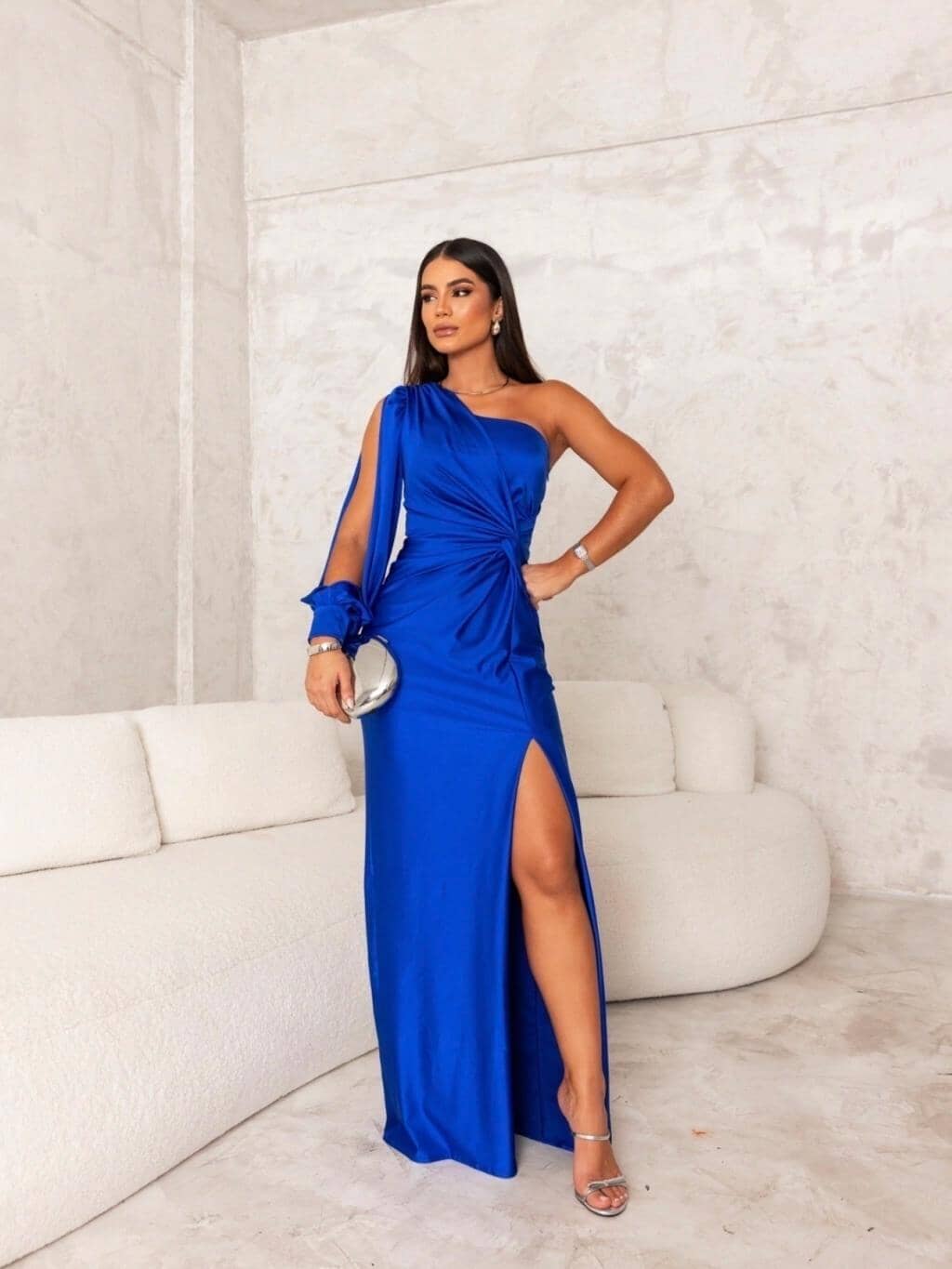 Victoria™ | Elegante Vestido de Seda con Abertura